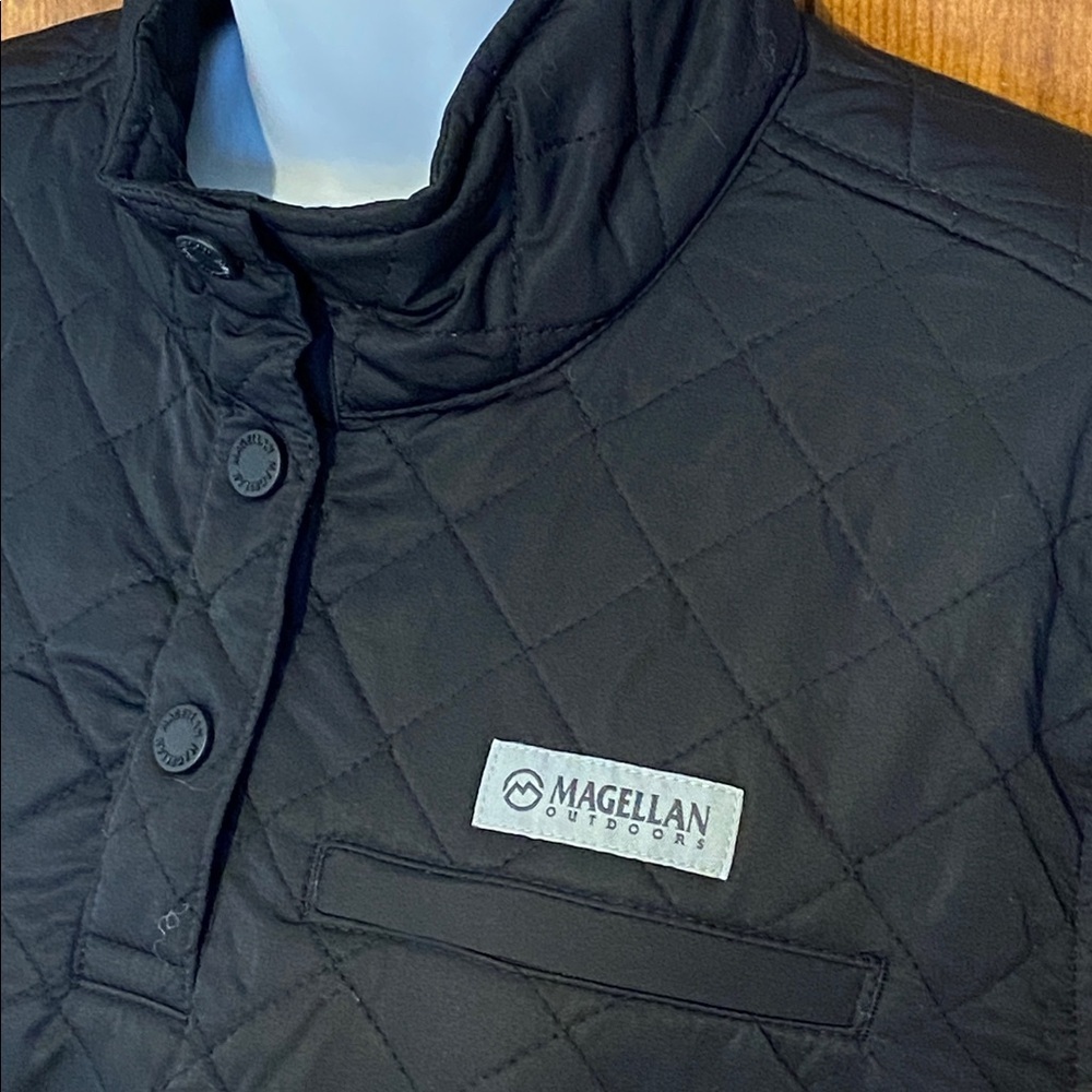 Magellan Outdoors pullover quilted-overlay fleece outdoor wear New Size Large - Picture 5 of 13